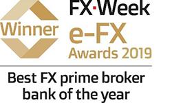 best FX prime broker bank of the year logo 