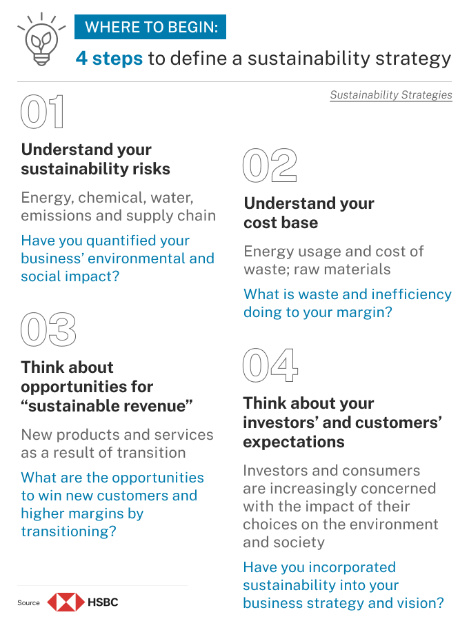 4 steps to define a sustainability strategy