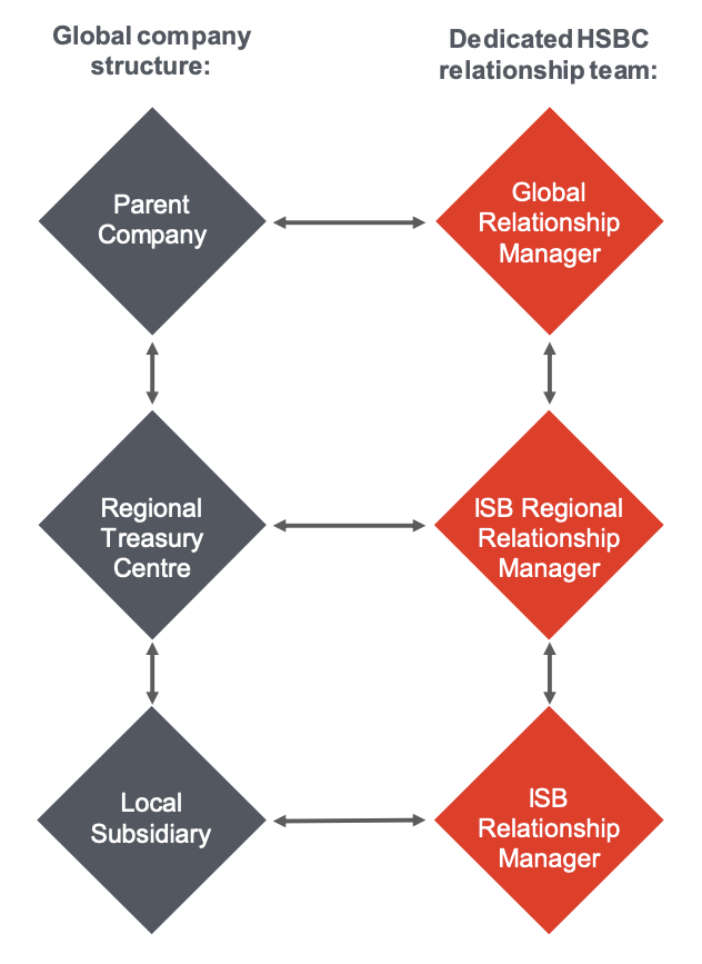 hsbc relationship management team infographic