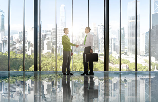 Green SME business sustainability promotional image.