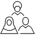 A simple icon representing demographic insights or statistics. A simple icon representing demographic insights or statistics.