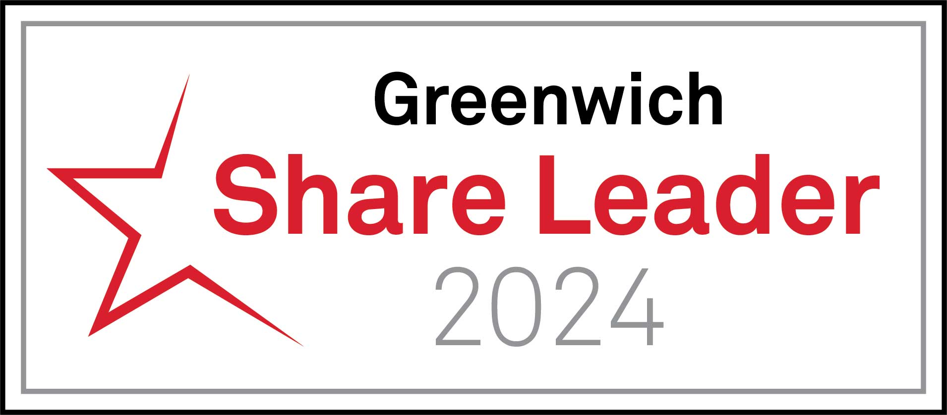2024 Greenwich Share Leader Award 2024 Greenwich Share Leader Award